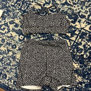 Polka dot workout set